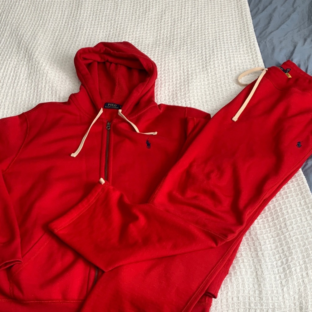 Polo Ralph Lauren Red Sweat Suite